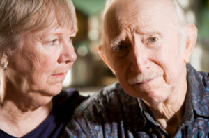 Portrait of Worried Senior Couple