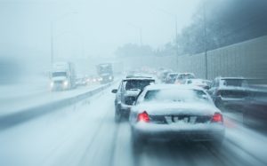 Winter driving conditions