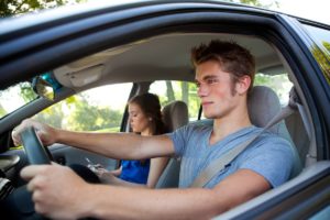 teen behind the wheel