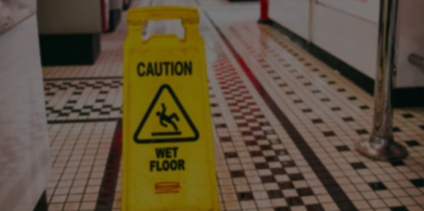caution wet floor sign
