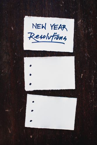 New Year's resolutions