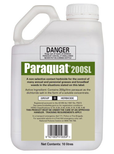 paraquat bottle