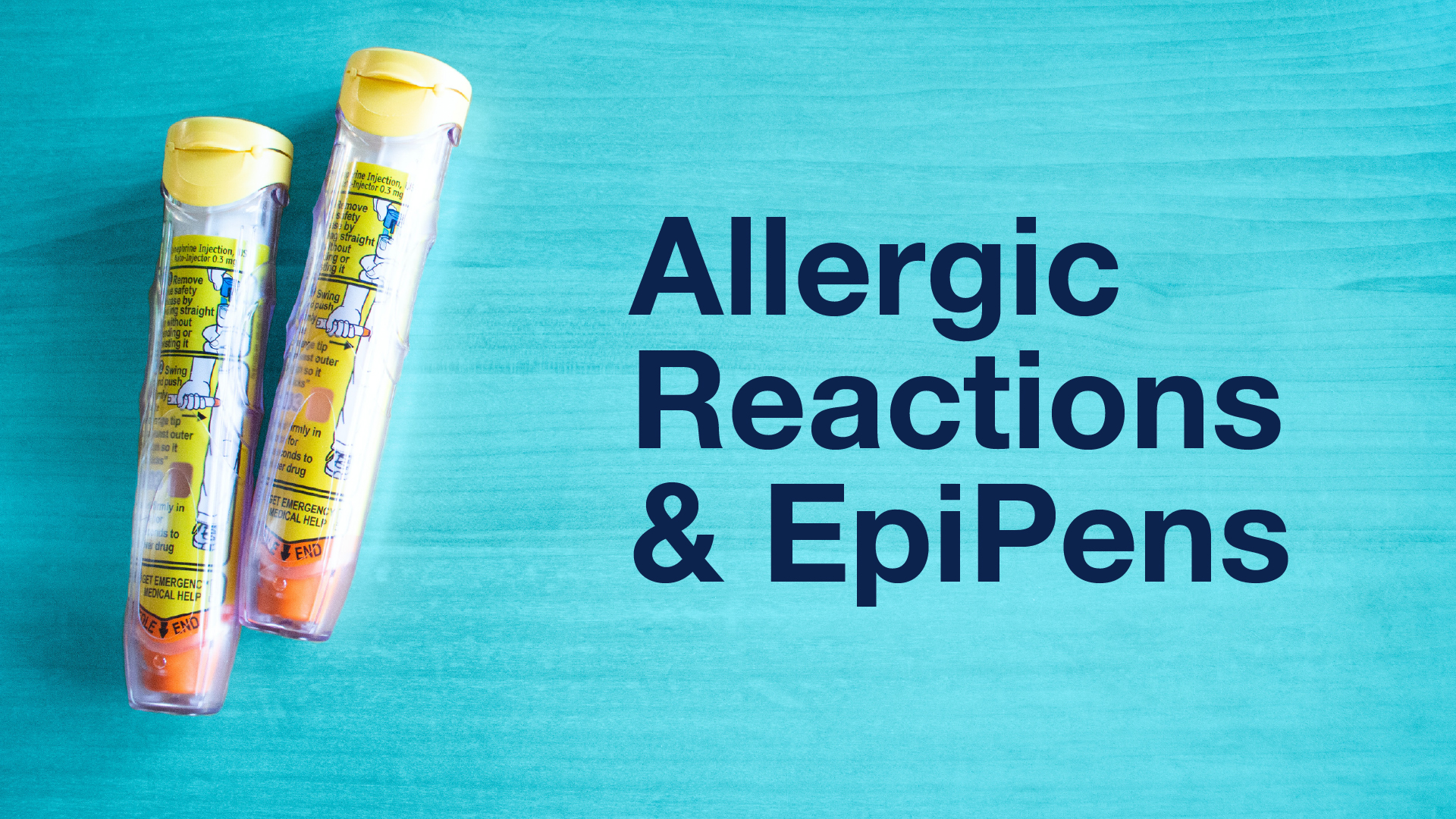 allergic reactions & epipens