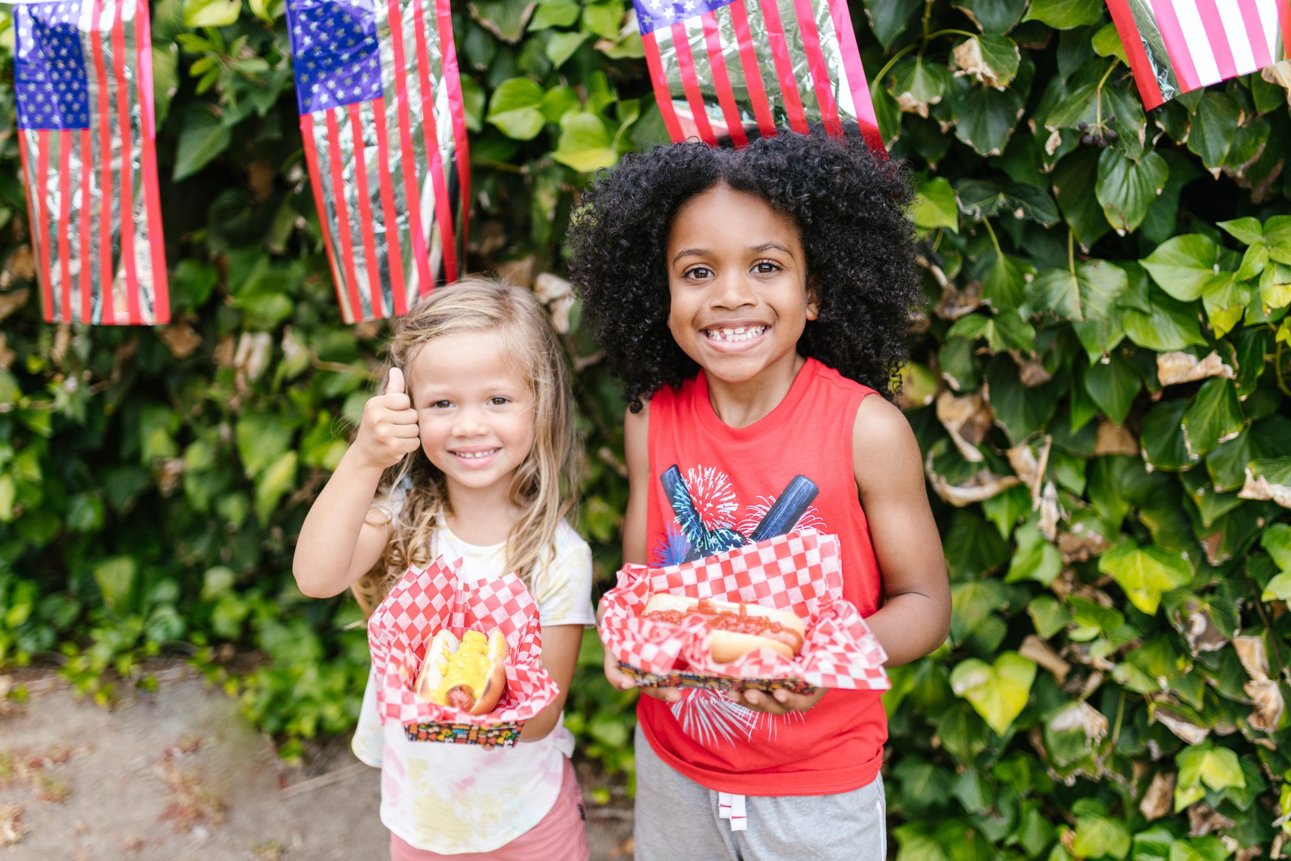 fireworks 4th of july little girls